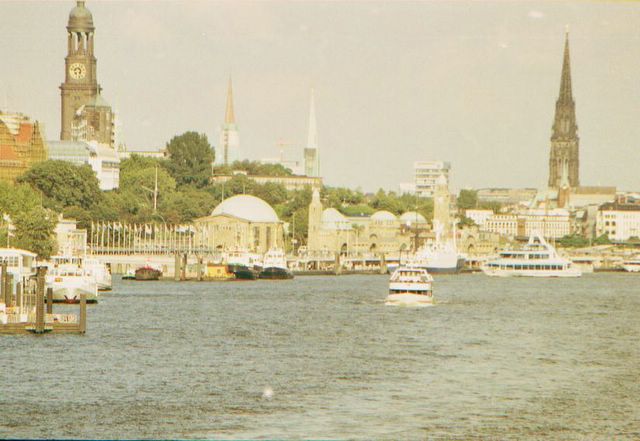 Hamburg as seen from the Elbe